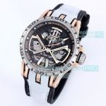 Super Clone Roger Dubuis Excalibur Rose Gold Watch 45mm